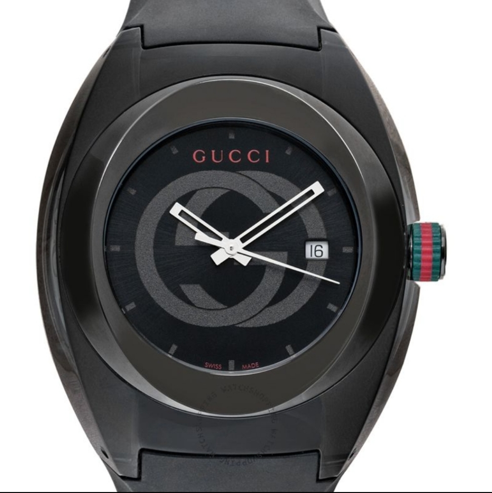 COPY - Gucci Unisex Black Silicone Watch Brand New with Box